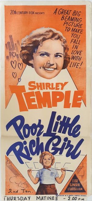Poor Little Rich Girl Australian Daybill Movie Poster (1)