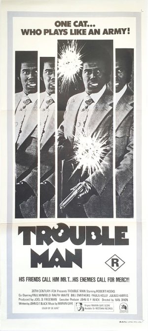 Trouble Man Blaxploitation Australian Daybill Movie Poster