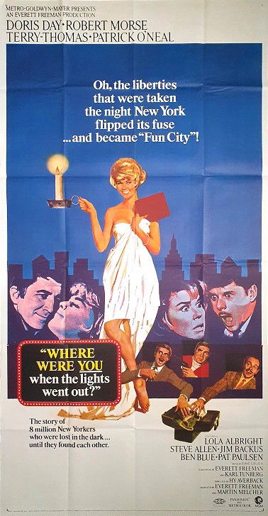 Where Were You When The Lights Went Out Doris Day Us 3 Sheet Movie Poster (3) Edited