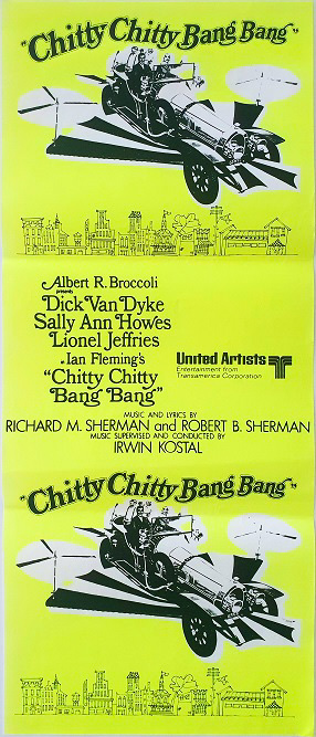 Chitty Chitty Bang Bang New Zealand Daybill Movie Poster