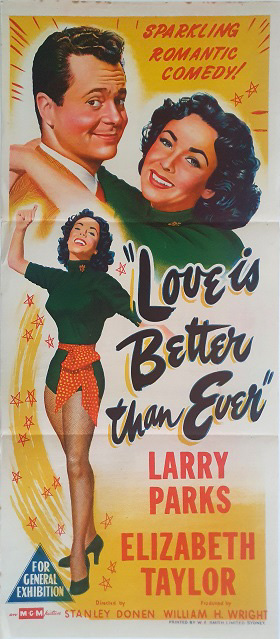 Love Is Better Than Ever Australian Daybill Movie Poster
