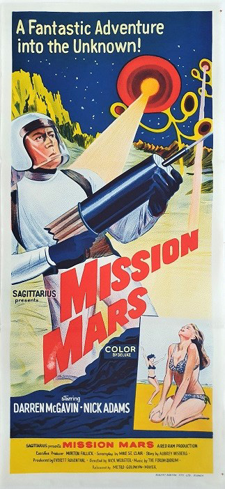 Mission Mars Australian Daybill Movie Poster
