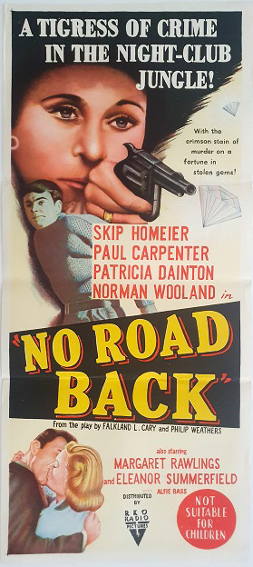 No Road Back Australian Daybill Movie Poster