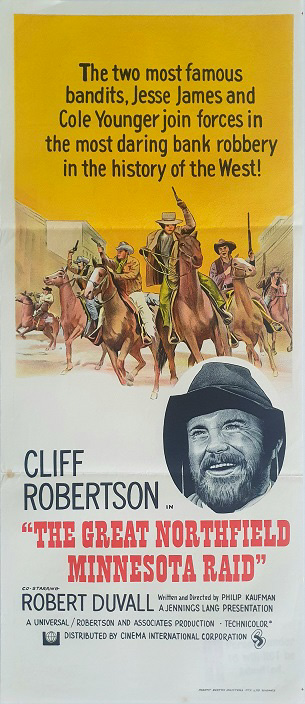 The Great Northfield Minnesota Raid Australian Daybill Movie Posters