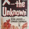 X The Unknown Australian Daybill Movie Poster