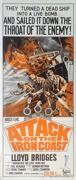 Attack On The Iron Coast Ww2 Australian Daybill Movie Poster (27)