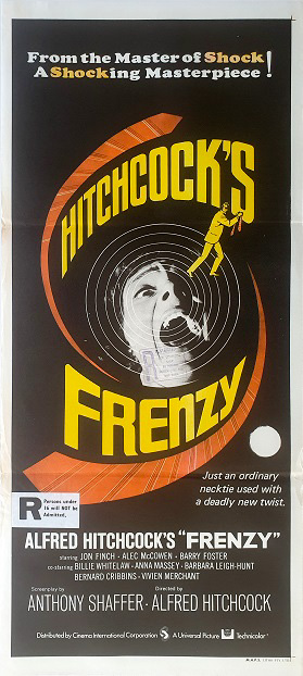 Frenzy Alfred Hitchcock Australian Daybill Movie Poster (4)