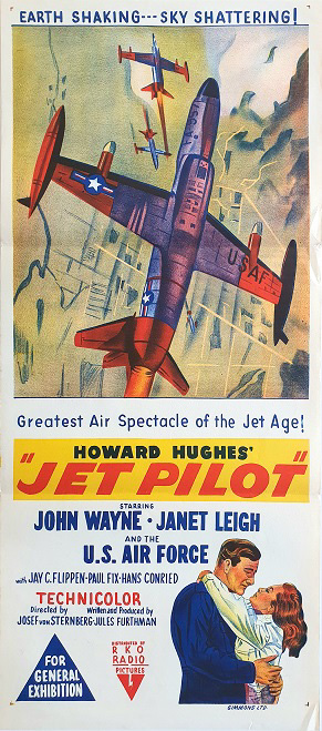 Jet Pilot John Wayne Australian Daybill Movie Poster