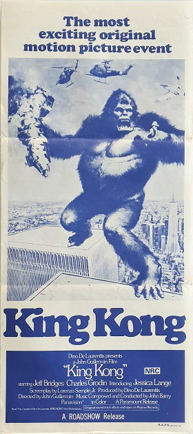 King Kong Australian Daybill Poster