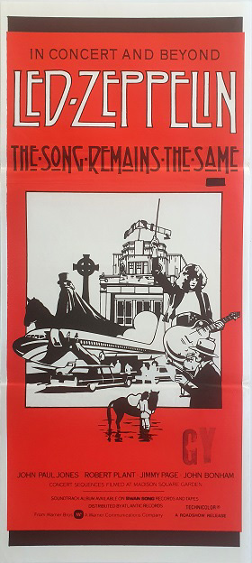 Led Zeppelin The Song Remains The Same Australian Daybill Movie Poster (1)