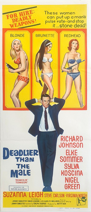 Deadlier Than The Male Australian Daybill Movie Poster (1)