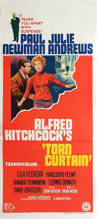 Torn Curtain Australian Daybill Movie Poster Alfred Hitchcock