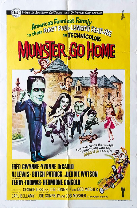 Munster Go Home Us One Sheet Movie Poster (3)