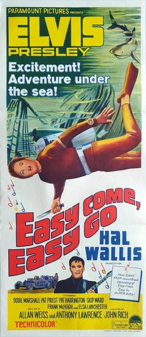 Elvis Presley Easy Come Easy Go Australian Daybill Movie Poster
