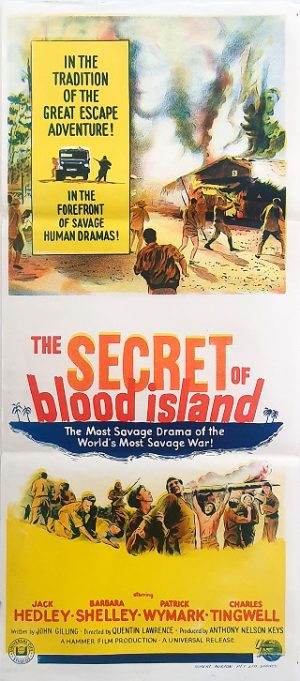 The Secret Of Blood Island Australian Daybill Movie Poster Hammer Productions (1)