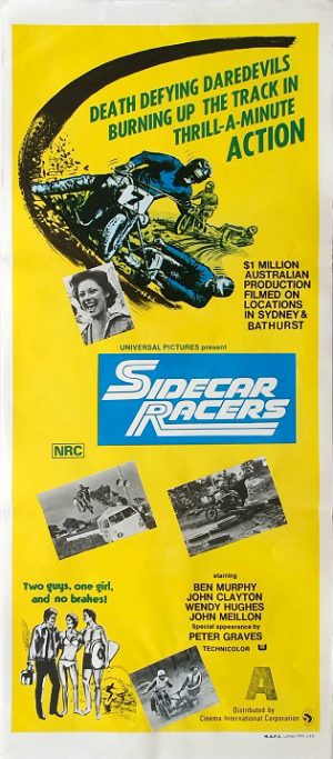 Sidecar Racers Australian Daybill Movie Poster