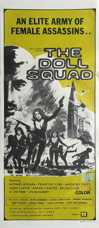 The Doll Squad Australian Daybill Movie Poster