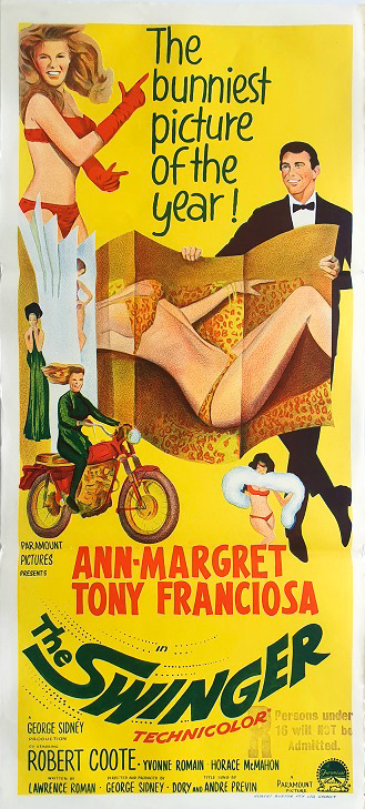 The Swinger Australian Daybill Movie Poster