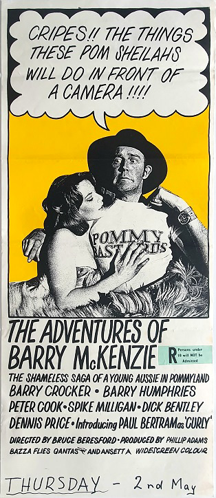 The Adventures Of Barry Mckenzie Australian Daybill Movie Poster (4)