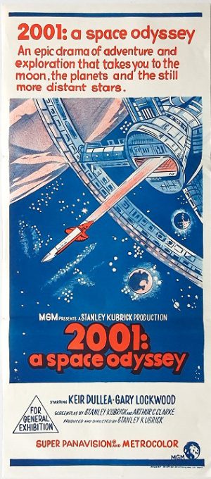 2001 A Space Odyssey Australian Daybill Movie Poster