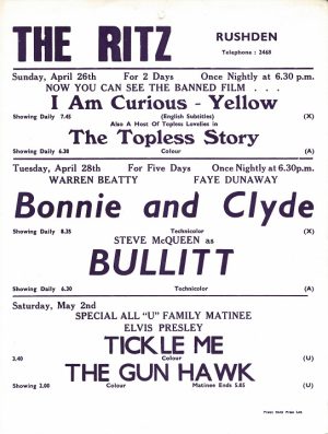 Bullitt Bonnie And Clyde Uk Playbill The Ritz (1)