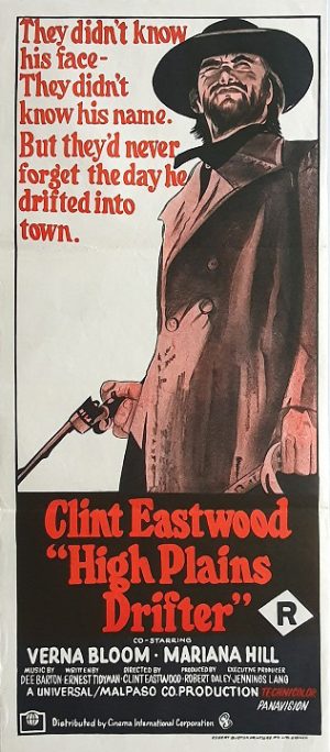 High Plains Drifter Clint Eastwood Australian Daybill Movie Poster