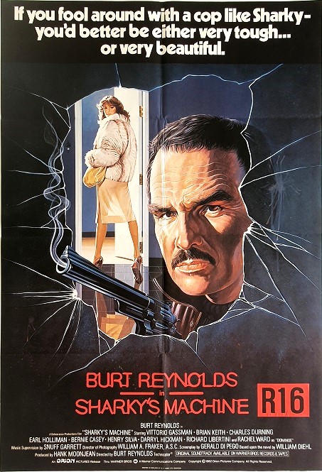 Sharkys Machine Burt Reynolds Uk One Sheet Movie Poster