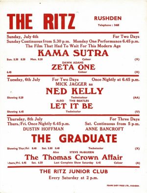 The Graduate Ned Kelly Let It Be The Beatles Uk Playbill The Ritz (4)