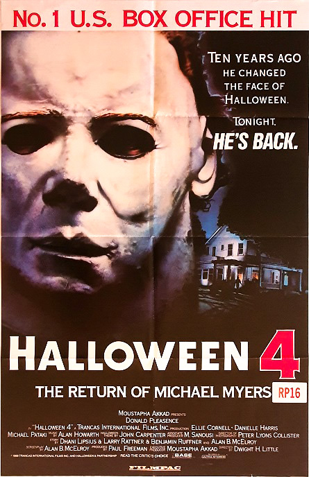 Halloween 4 One Sheet Movie Poster