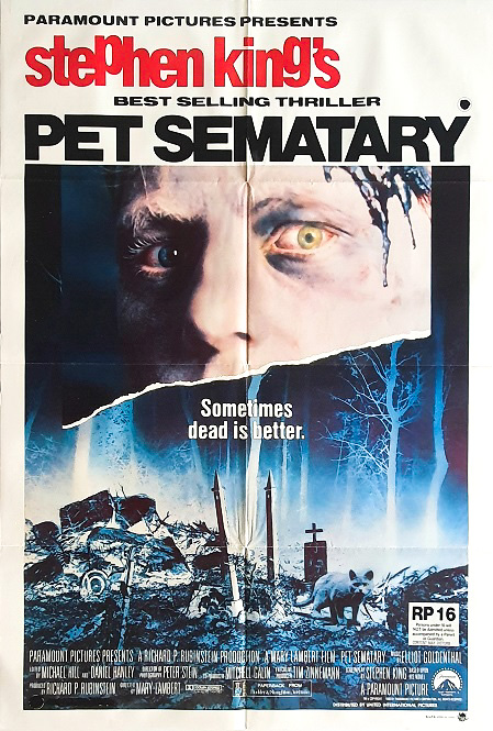 Pet Sematary Australian One Sheet Movie Poster Stephen King