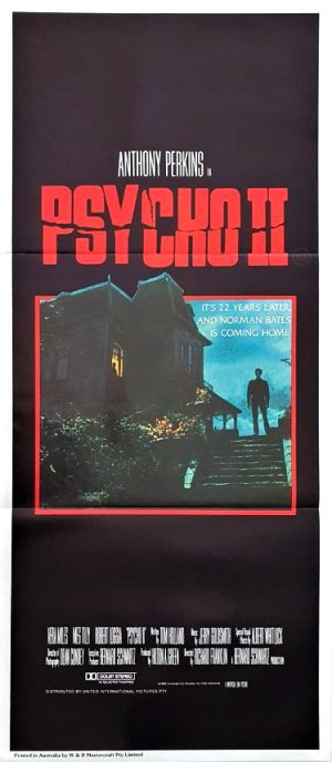 Psycho 2 Australian Daybill Movie Poster