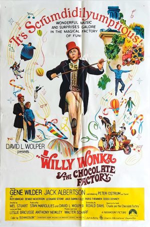 Willy Wonka And The Chocolate Factory Australian One Sheet Movie Poster