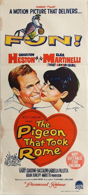 The Pigeon That Took Rome Australian Daybill Movie Poster (2)