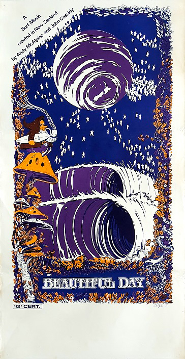 Beautiful Day New Zealand 1972 Daybill Surfing Movie Poster Andy Mcalpine (2)
