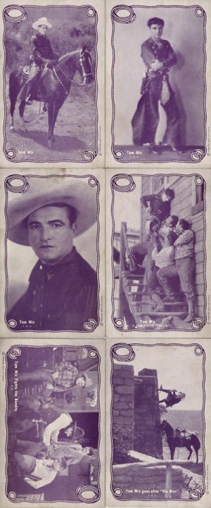 1920s Cowboy Actor Postcards Tom Mix (1)