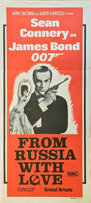 From Russia With Love Australian Rerelease Daybill Movie Poster James Bond Sean Connery (1)