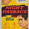 Night Passage Australian Daybill Movie Poster James Stewart Audie Murphy