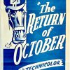 The Return Of October Australian Daybill Movie Poster Glenn Ford