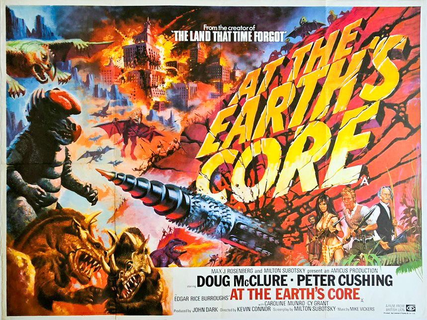 At The Earths Core Uk Quad Poster Tom Chantrell (8) At The Earths Core Uk Quad Poster Tom Chantrell (8)