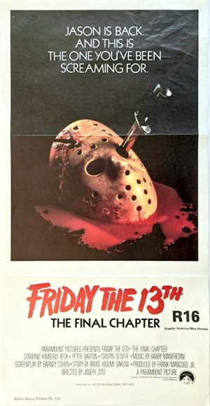 Friday The 13th The Final Chapter Australian Daybill Movie Poster (4)