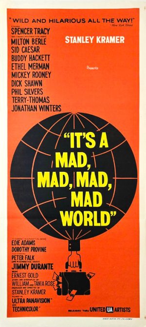 Its A Mad Mad Mad Mad World Australian Daybill Movie Poster (2)