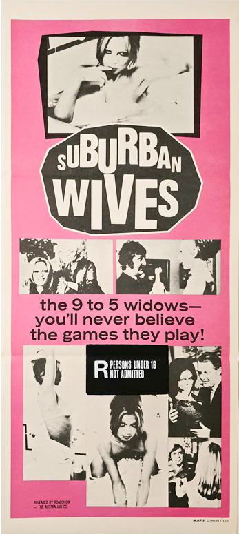 Suburban Wives Adult Australian Daybill Movie Poster (3) Suburban Wives Adult Australian Daybill Movie Poster (3)