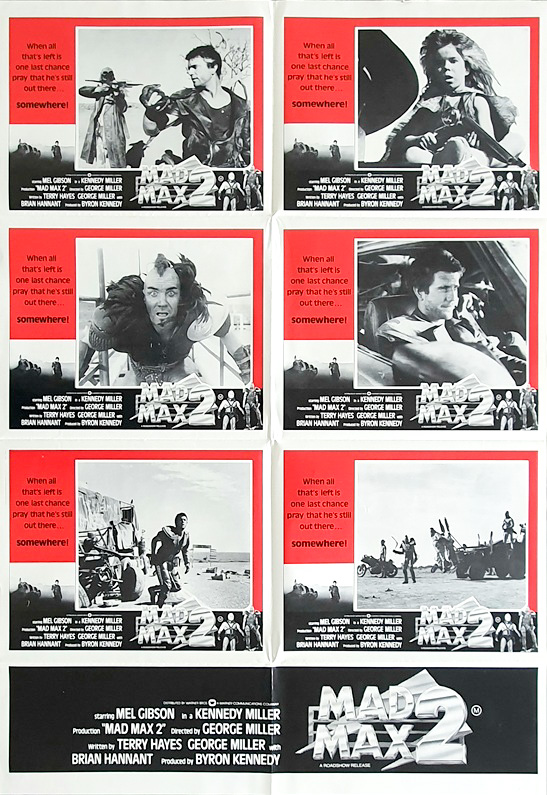 Mad Max 2 Australian Lobby Card One Sheet Movie Poster Photosheet