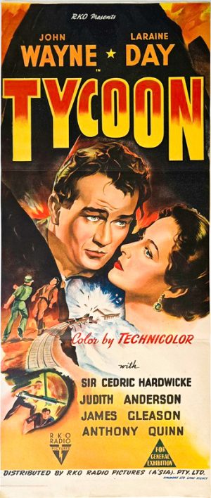 Tycoon Australian Daybill Movie Poster John Wayne (1)