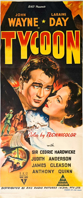 Tycoon Australian Daybill Movie Poster John Wayne (1)