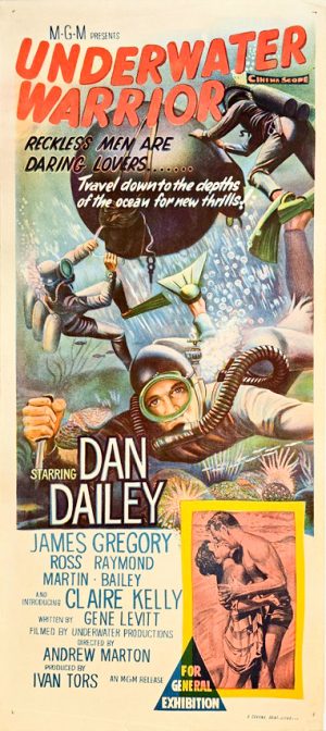 Underwater Warrior Australian Daybill Movie Poster
