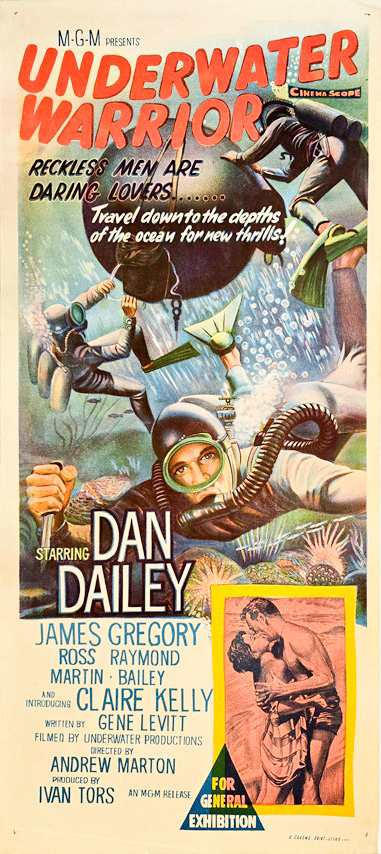 Underwater Warrior Australian Daybill Movie Poster
