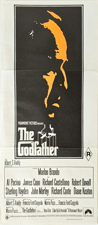 The Godfather Australian Daybill Move Poster Orange Style (1)