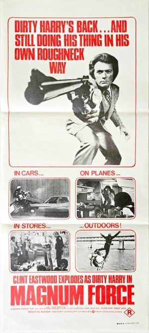 Dirty Harry Magmun Force Australian Daybill Movie Poster Clint Easrtwood (1)